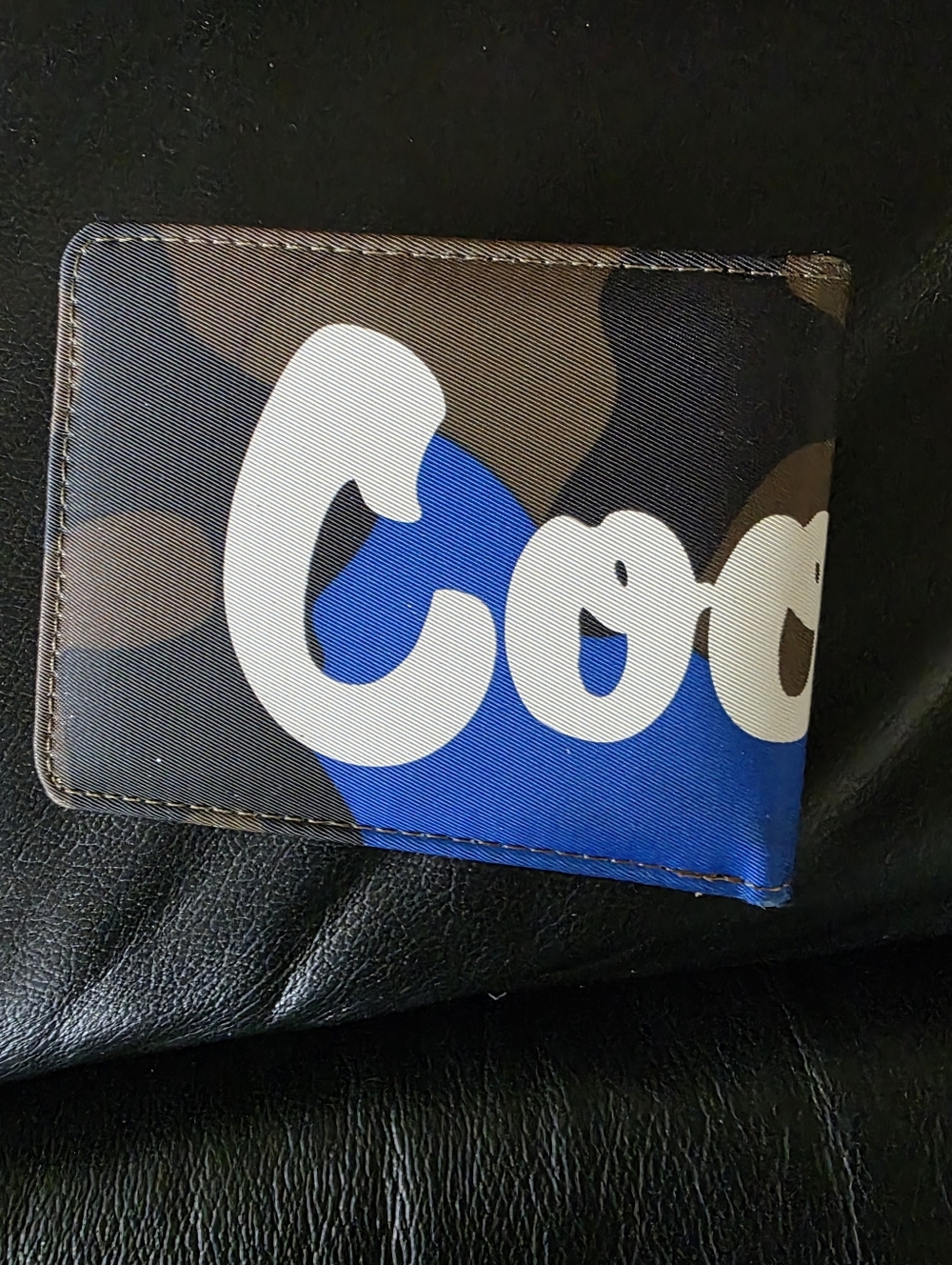 Blue, Green, and Black Wallet
